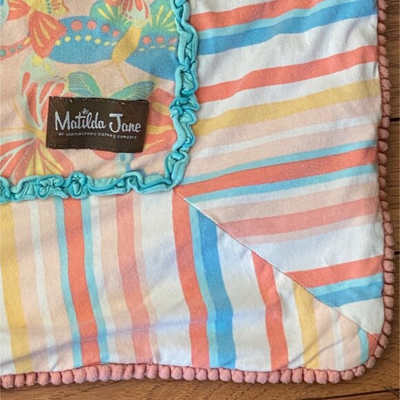 Matilda Jane You Give Me Butterflies Blanket Reversible Quilt Throw 52" X 42" - Picture 3 of 12